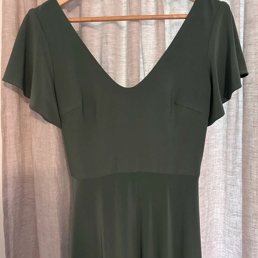 Azazie Eucalyptus Green Evening Gown Bridesmaid Dress - Picture 3 of 11